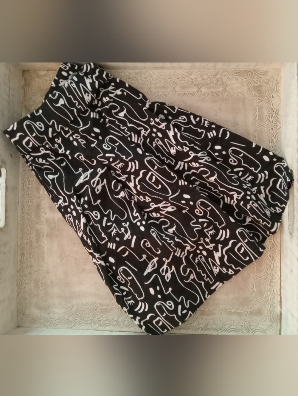 Chic Black and White Women's Mini Skirt